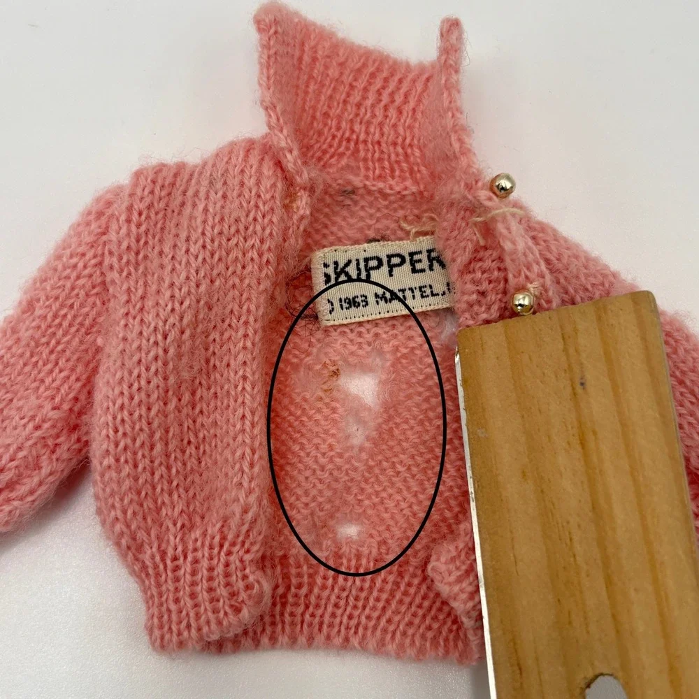Vintage 1964 Mattel Skipper Doll Lot with 3 Authentic Outfits Barbie